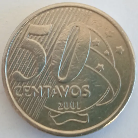 Moeda De 50 Centavos De Real 2001 - Mbc
