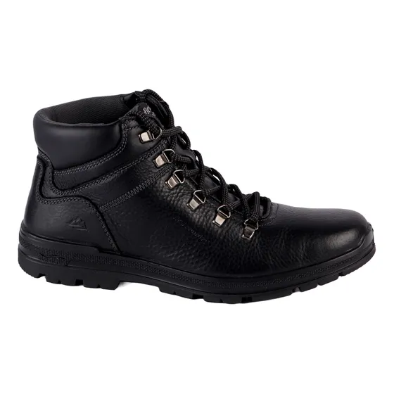 Flexi Bota Color Negro Con Agujetas Para Hombre 92105