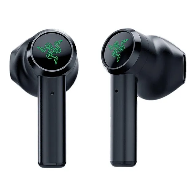 Auriculares in-ear gamer inalámbricos Razer Hammerhead True Wireless black con luz LED