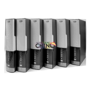 Kit X6 Carpeta Plástica A4 De 100 Folios Con Estuche Negro Kit X6 Carpeta Plástica A4 De 100 Folios Con Estuche Negro