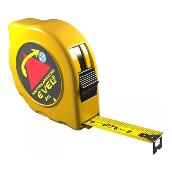 Cinta Metrica Con Freno Evel 5mt X 25mm Retroblock Nacional