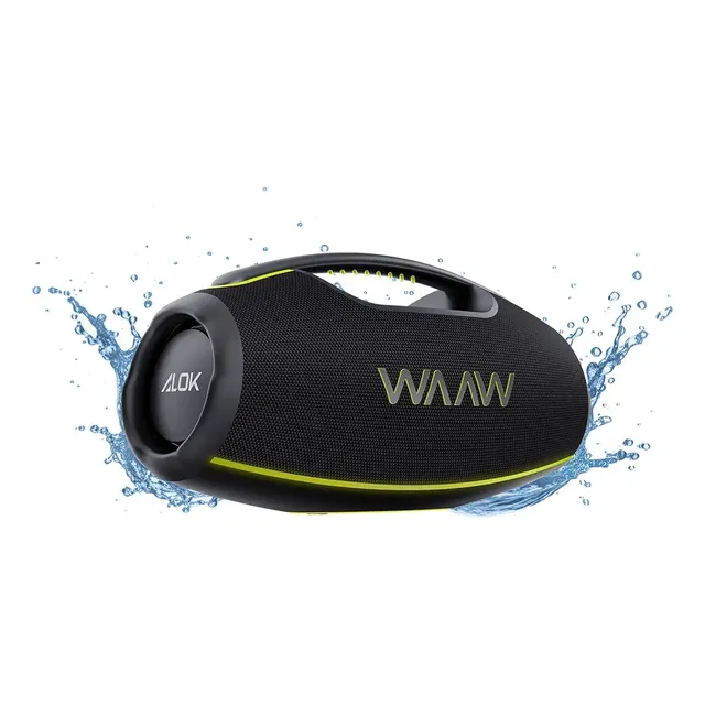 Caixa De Som Bluetooth Waaw By Alok Hyperboom 1000 À Prova D'água, Até 12h De Autonomia