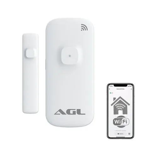 Sensor De Portas E Janelas Inteligente Wifi Sem Fio Agl