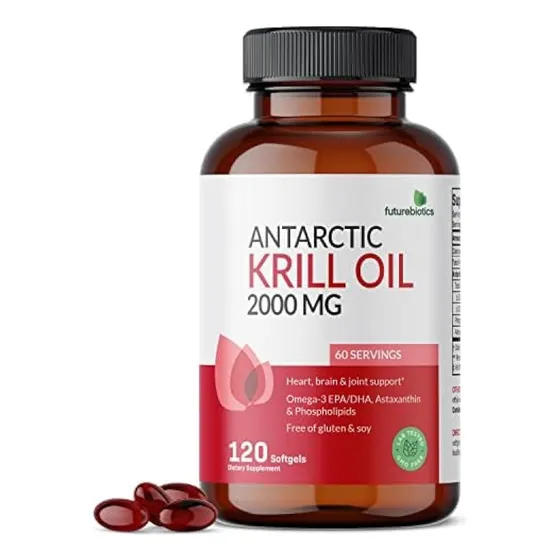 Aceite De Krill Antártico De Futurebiotics, 2000 Mg, Con