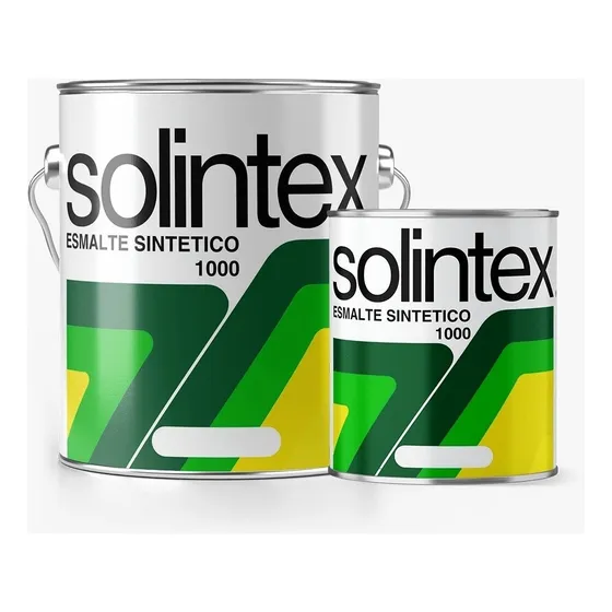 Pintura Esmalte Sintetico 1000 Negro 1060 1/4 Galon Solintex