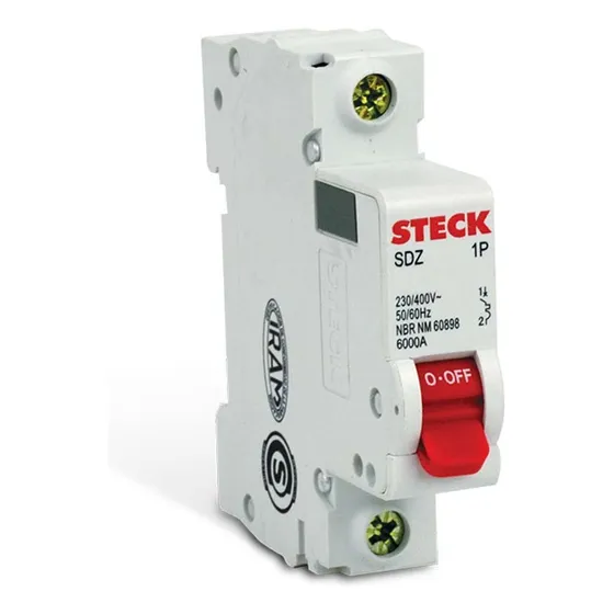 Interruptor Termomagnetico 1x10a 6ka Curva C Steck