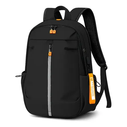 Mochila Backpack Vinipiel Contra Agua De Viaje Usb Laptop Negro