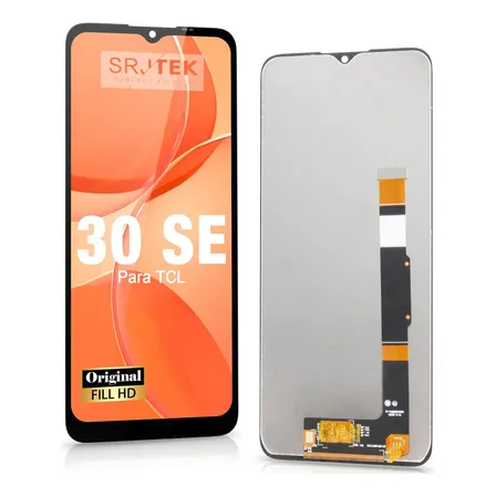 Tela Frontal Para Tcl 30 Se 6165 / 30e Display Preto