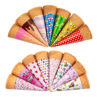 1 Millar De Conos De Papel Para Helado Cubierta Diseños D 1 Millar De Conos De Papel Para Helado Cubierta Diseños D