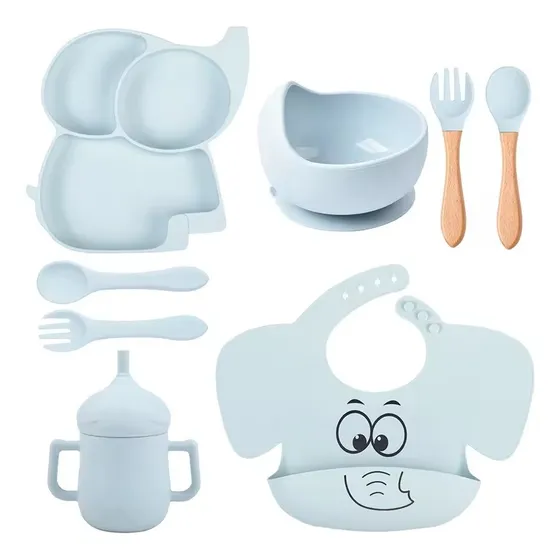 Set De Alimentacion Complementaria Para Bebes Anti Derrames