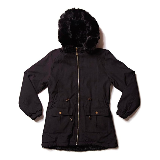 Parka Infantil - Forrada Com Pelo - Duplaface De Sarja Parka Infantil - Forrada Com Pelo - Duplaface De Sarja