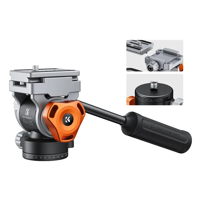 Cabezal De Trípode Para Video Fh-03 - K&f Concept