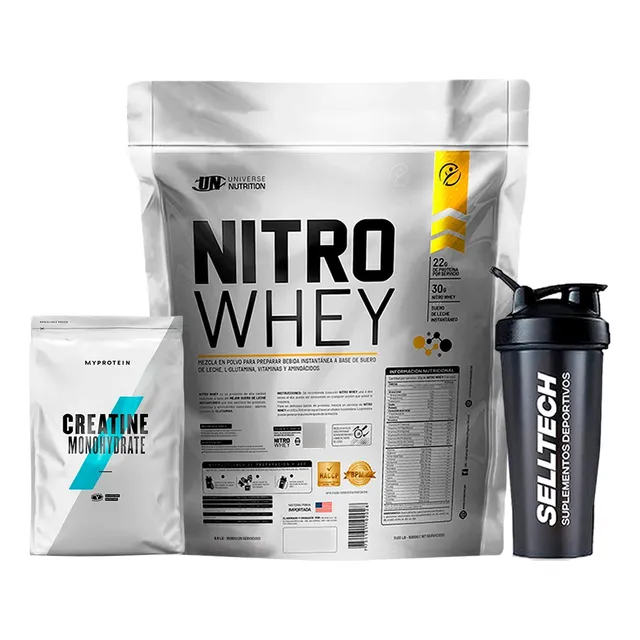 Nitro Whey 3kg Chocolate+creatina Myprotein 250gr