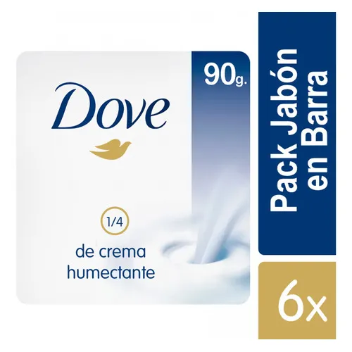 Dove Jabón Barra Original 6unid De 90gr