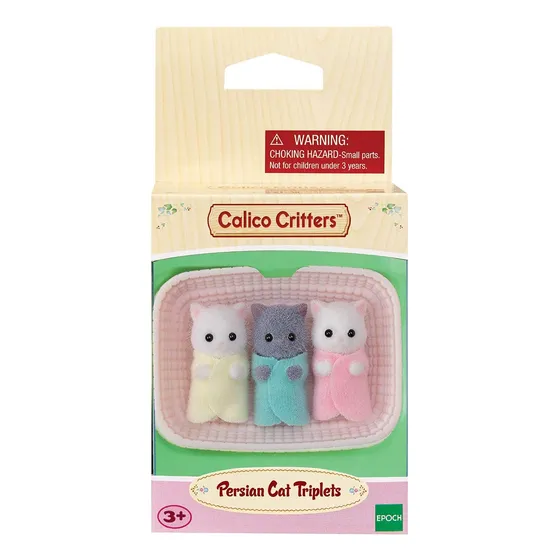 Sylvanian Trillizos Gato Persa Ternurines Calico Familia