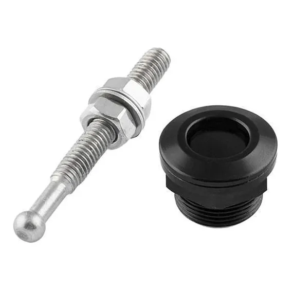 6 Bloqueo De Pasador Del Capó Del Capó Negro Negro 57x22mm