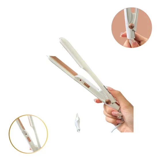 Mini Chapinha Cabelo Pequeno 21 Cm Prancha Portátil 127/220V Cor Branco 127/220v