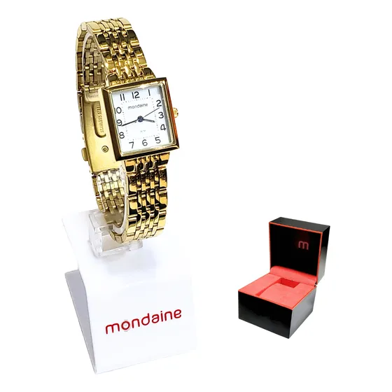 Relógio Mondaine Feminino Analógico Quadrado 32378lpmvde1