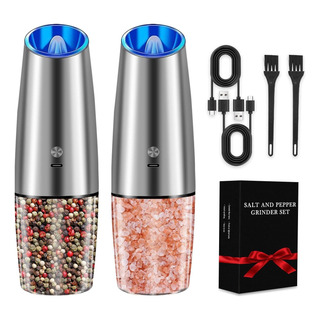 Juego De Molinillo Eléctrico De Sal Y Pimienta, Saicefe Usb Juego De Molinillo Eléctrico De Sal Y Pimienta, Saicefe Usb