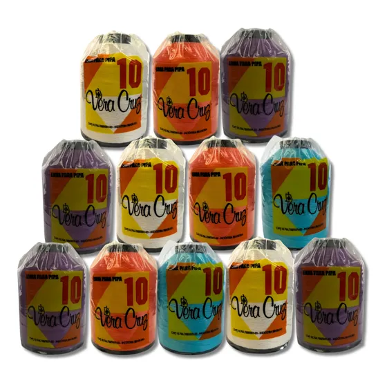 Kit 3 Linhas Vera Cruz Para Pipas Fio 10  - 1500 Jardas