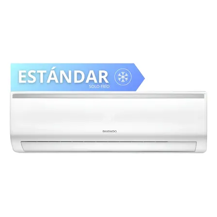 Minisplit Tradicional R32 Daewoo 1 Ton 12000 Btu Frio 220v Blanco