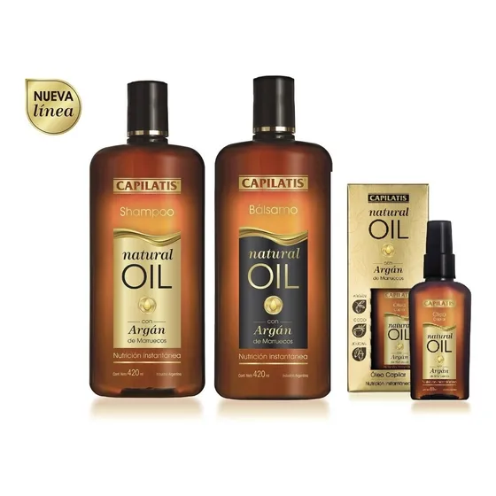 Argan De Marruecos Capilatis Shampoo Enjuague Y Oleo