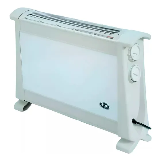Convector Electrico Star Trak Stcot Calefactor Termostato 3 Niveles Blanco