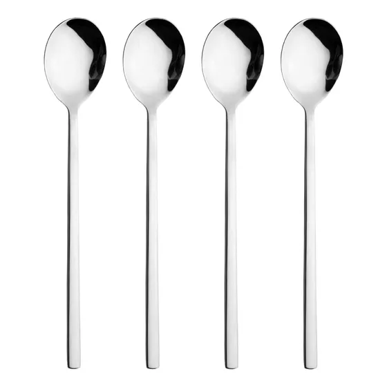 4 Cuchara Sopa Redonda Acero Inoxidable 8.26  Largo