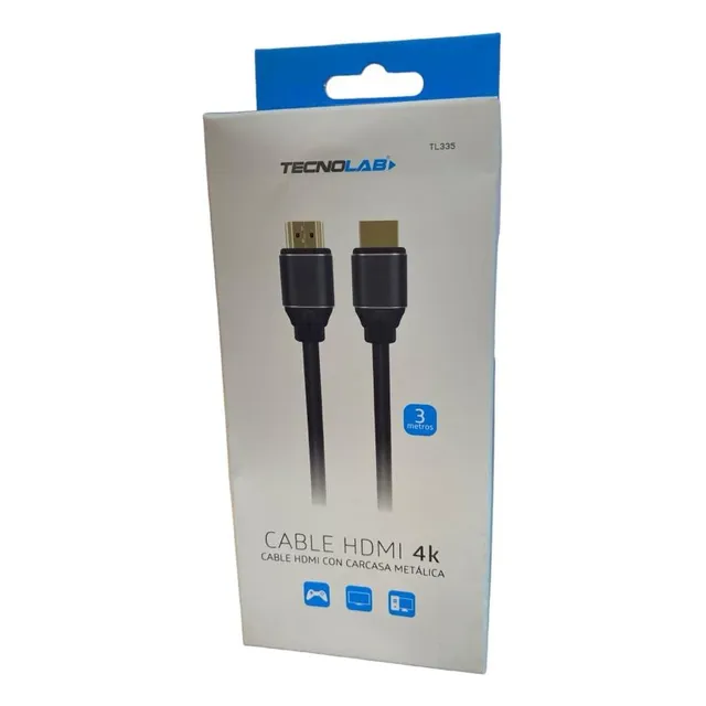 Excelente Cable Hdmi A Hdmi Tecnolab 3 Metros 4k