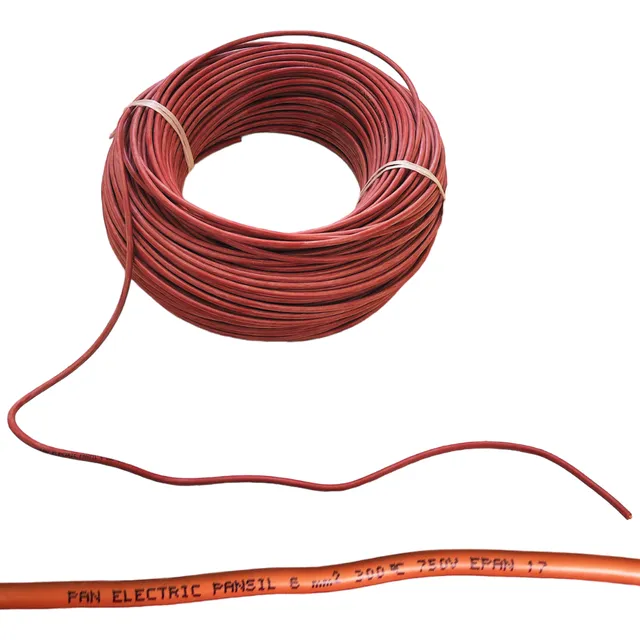Cabo Silicone Telha Pansil  6,0 Mm² 300c 750v Th 3 Metros 