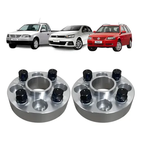2 Espaçador/alargador Roda Saveiro/gol/parati Kit Completo