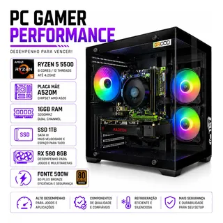 Pc Amd Ryzen 5 2600 Rx 570 | Mercado Livre