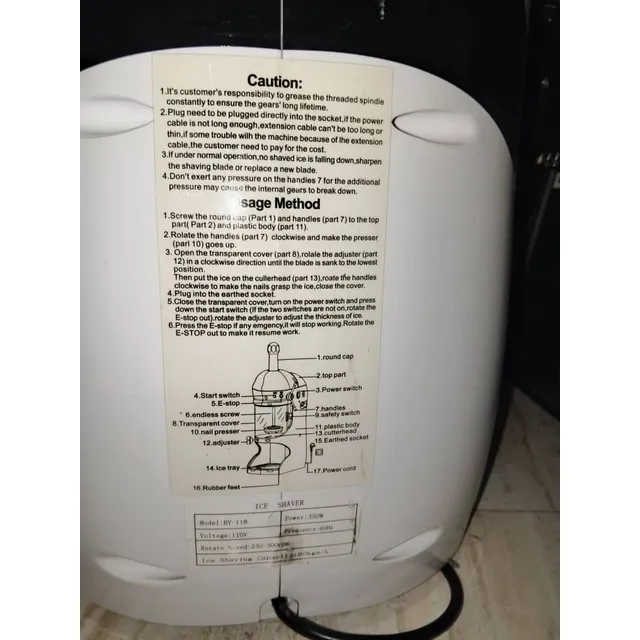Máquina Para Hacer Cepillados Con Leche Tipo Snow Newha