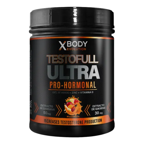 Testofull Ultra Pro Hormonal 300 Grs Xbody Sabor Multifruta