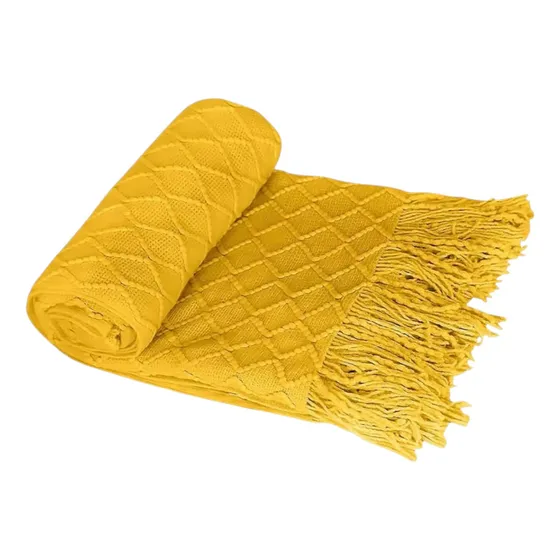 Manta Decorativa Tejida Para Sillon Piecera Cama