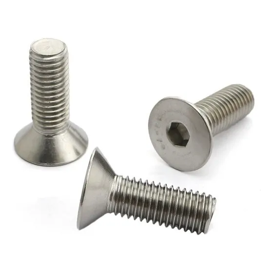 Parafuso Allen Inox Com Cabeça Conica Chata M6 X 20mm 50 Pçs