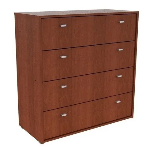 Cómoda Melamina Con Cajones Mueble Nature Mosconi Color Tabaco