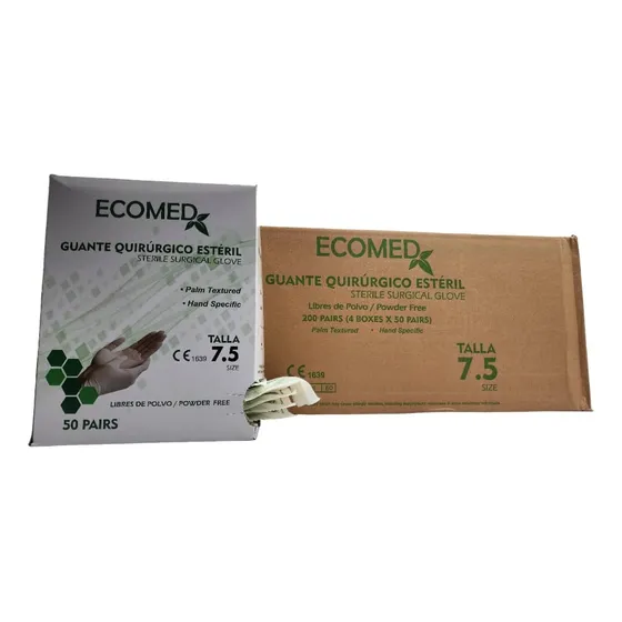 Guantes Esteriles Quirurgicos De Latex 7.5 Bulto X 200 