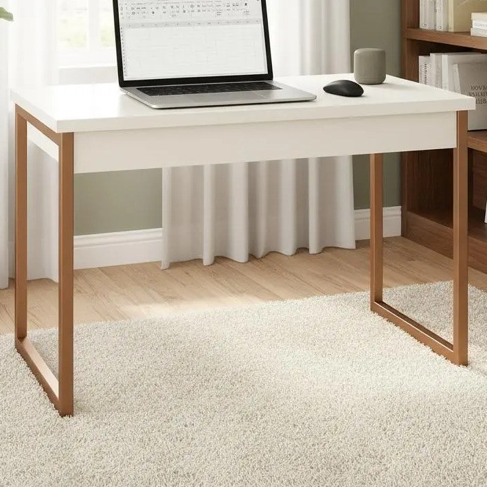 Mesa Home Office Escrivaninha Industrial Quarto Notebook