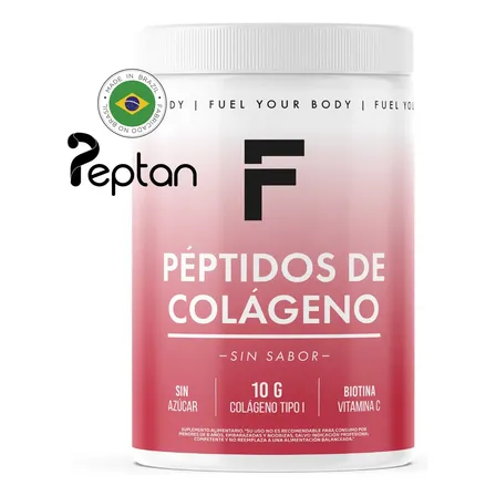 Péptidos De Colágeno Hidrolizado Peptan®, Vitamina C + Biotina + Magnesio | Fuel Nutrition | Sin sabor | 30 Días