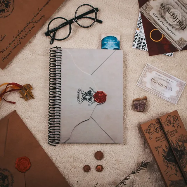 Agenda 2025 Harry Potter + Carta Aceptación + Lapiz Varita