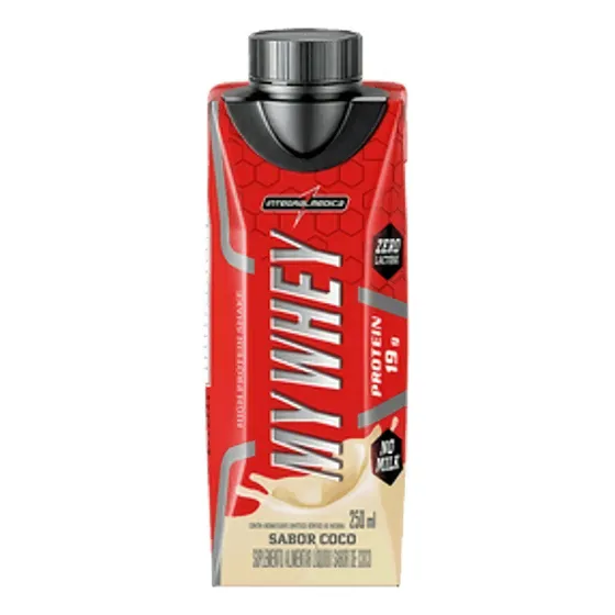 My Whey 250 ml - Ready Protein, sabor integral a coco medicinal sin lactosa