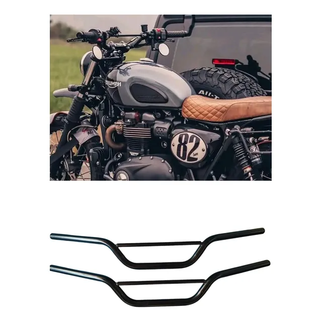 Volante Manubrio Enduro Para Motos Caferacer Scrambler Motos