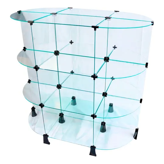 Gondola De Vidro Oval 1,10 X 1,00 X 0,60