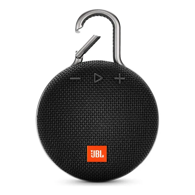 Parlante JBL Clip 3 portátil con bluetooth waterproof color Midnight black