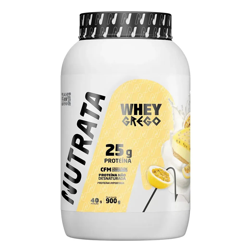 Whey Grego 3W Pote 900g Mousse de Maracujá Nutrata