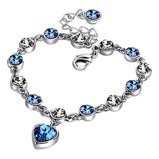 Pulsera Romántica De Cristal Chapada En H Para Mujer En Form Pulsera Romántica De Cristal Chapada En H Para Mujer En Form