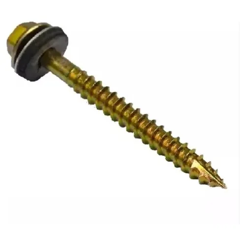 Tornillos Autoperf Hex Aguja 14 X 2-1/2 C/arandela X 100 Un