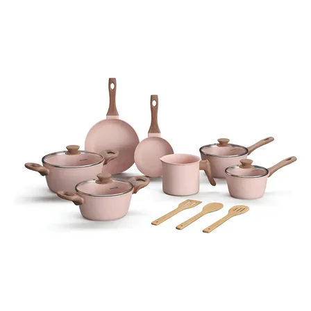 Jogo De Panelas Em Cerâmica 10 Peças Antiaderentes Indução Style Cook Mimo Style Quartz