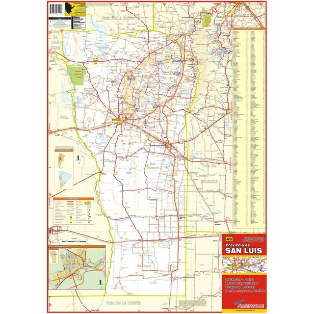 Mapa Completo De La Provincia De San Luis
